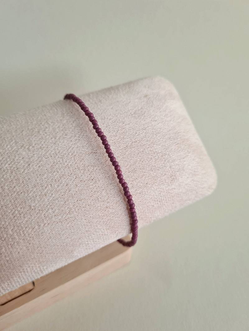 Mauve Armband - Glasperlen von RukamiStudioHamburg