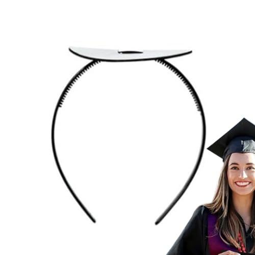 Rukjmqi Abschlusshut Stirbband Mit Haltering - Rutschfester Abschlusshut-Haarreif,Sicherer Halt Für & Kopfbedeckung Mit Steckbarem Haarschmuck Accessoire Für Damen Rukjmqi Abschlusshut Stirbband Mit Haltering - Rutschfester Abschlusshut-Haarreif,Sicherer Halt Für & Kopfbedeckung Mit Steckbarem Haarschmuck Accessoire Für Damen von Rukjmqi