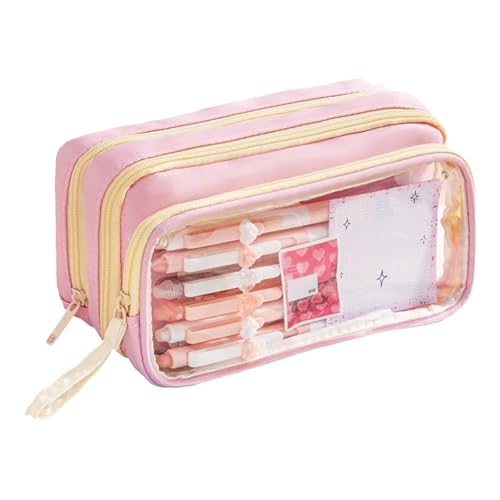 Rukjmqi Federmäppchen | Tragbare Schreibwaren Federtasche | Hochkapazität Schreibwaren Organizer für Kinder Jugendliche Erwachsene von Rukjmqi