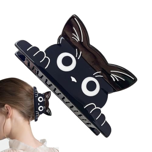 Rukjmqi Kätzchen Klauenclip, süße Katzenhaarklaue | Stilvolle Haarnadel Niedliche Katzenform | Schönheitspflege liefert Modezubehör für lange oder kurze Haare für Kätzchenliebhaber von Rukjmqi