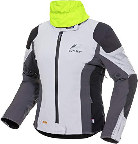 Rukka Elastina Damen Motorrad Textiljacke (White/Grey/Yellow,38) von Rukka