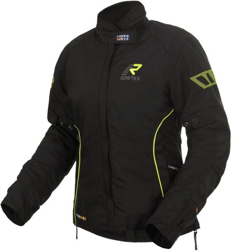 Rukka Motorradjacke Hermia Gore-Tex Damen Motorrad Textiljacke (mit Verstärkung, wind- und wasserdicht, wasserdicht) herausnehmbares Innenfutter,wasserdicht von Rukka