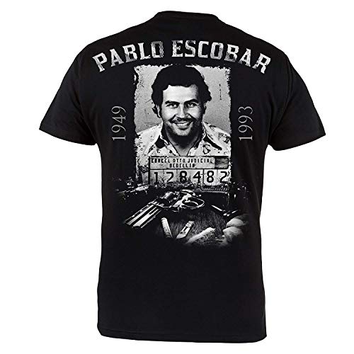 Rule Out Herren Casual T-Shirt. Pablo Escobar. EL Patron Del Mal. TV-Serie Fans (Größe Large) von Rule Out