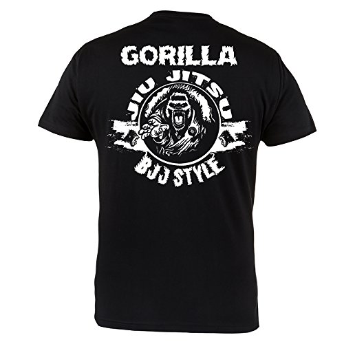 Rule Out Herren Kampfkunst T-Shirt. Gorilla Jiu Jitsu. BJJ Style. Casual Wear (Größe XXLarge) von Rule Out