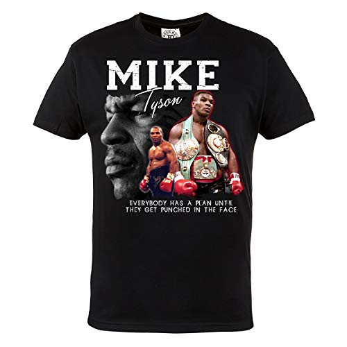 Rule Out Herren T-Shirt. Mike Tyson. Boxing Champion. Boxen. Casual Wear (Größe Medium) von Rule Out