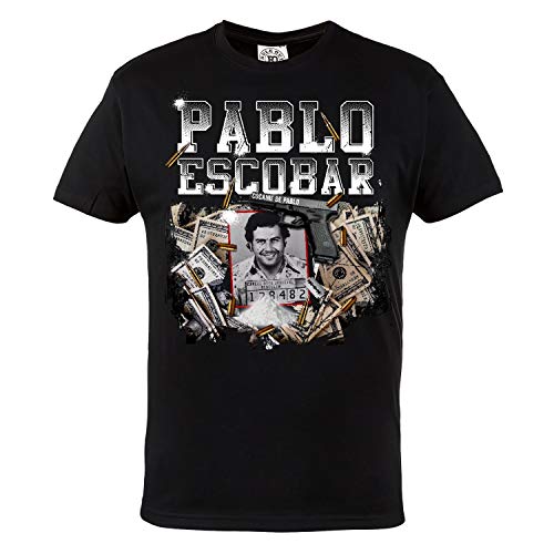 Rule Out Herren T-Shirt. Pablo Escobar. Narcos TV-Serie. Casual Wear (Größe XLarge) von Rule Out