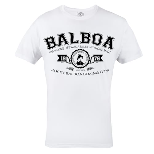 Rule Out Herren T-Shirt. Rocky Balboa. It Ain't Over. Boxen. Boxchampion. Casual Wear (Größe Small) von Rule Out