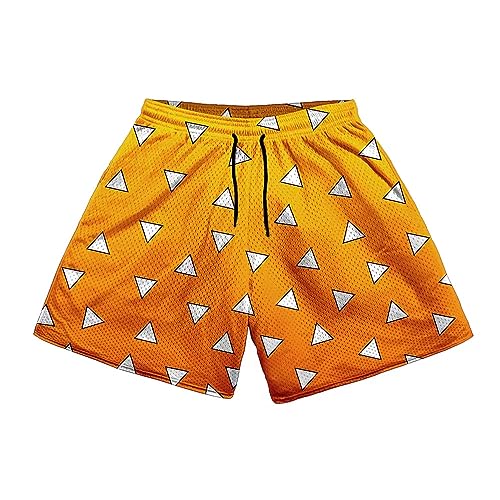 Rulercosplay Anime Badehose, 12,7 cm Schrittlänge, lustige Boardshorts für Herren, Jungen, Zenitsu, S Rulercosplay Anime Badehose, 12,7 cm Schrittlänge, lustige Boardshorts für Herren, Jungen, Zenitsu, S von Rulercosplay