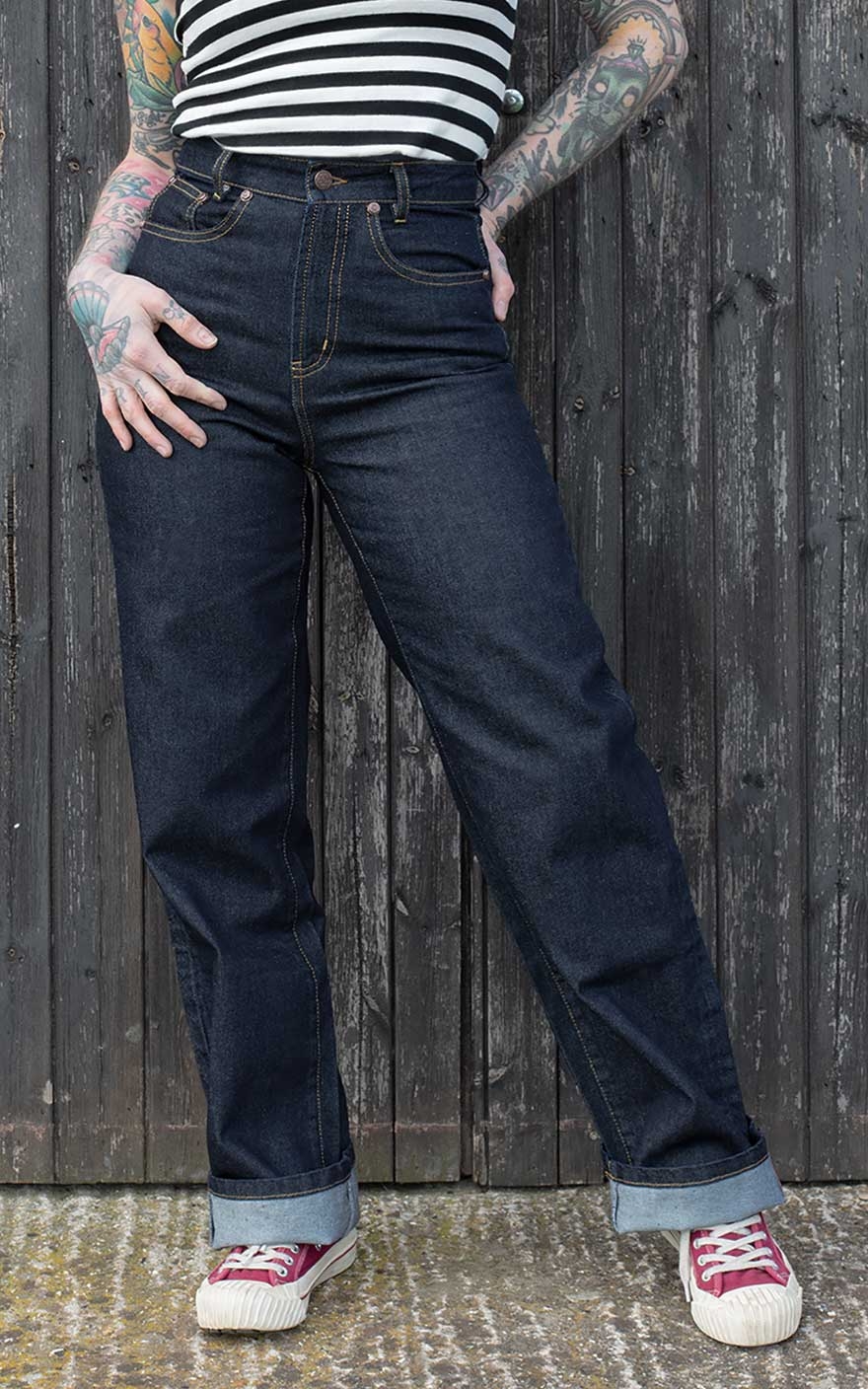 Rumble59 Denim - Marlene Jeans - The Riveter #28/32 von Rumble59