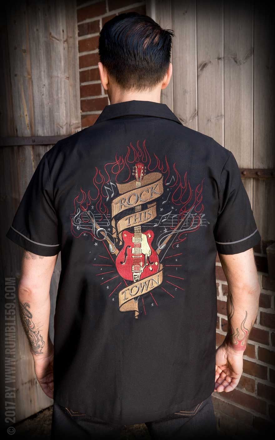 Rumble59 - Lounge Shirt - Rock this town #4XL von Rumble59