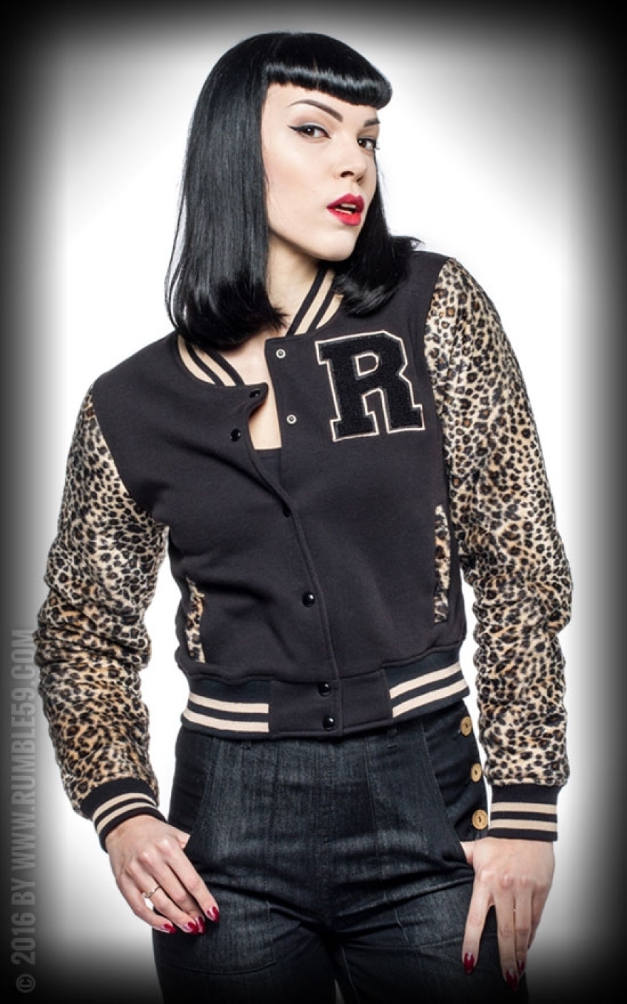 Rumble59 - Sweat College Jacke - Leo Patch #3XL von Rumble59