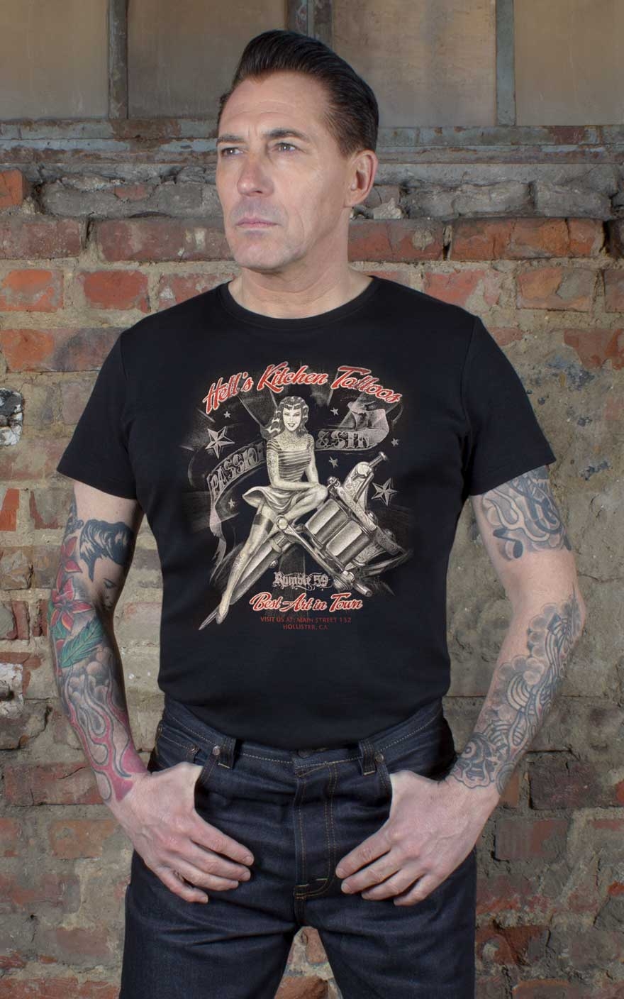 Rumble59 - T-Shirt - Hell's Kitchen Tattoos #2XL von Rumble59