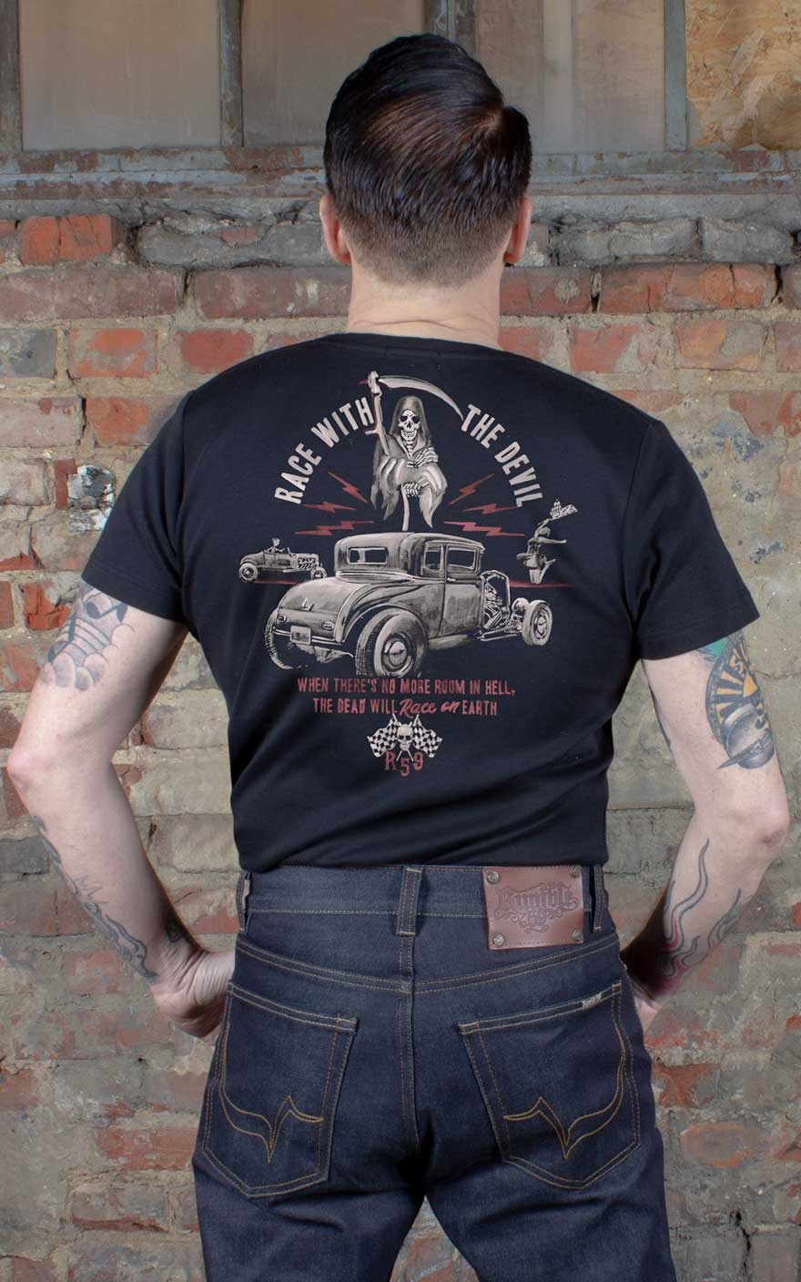 Rumble59 - T-Shirt - Race with the devil #M von Rumble59