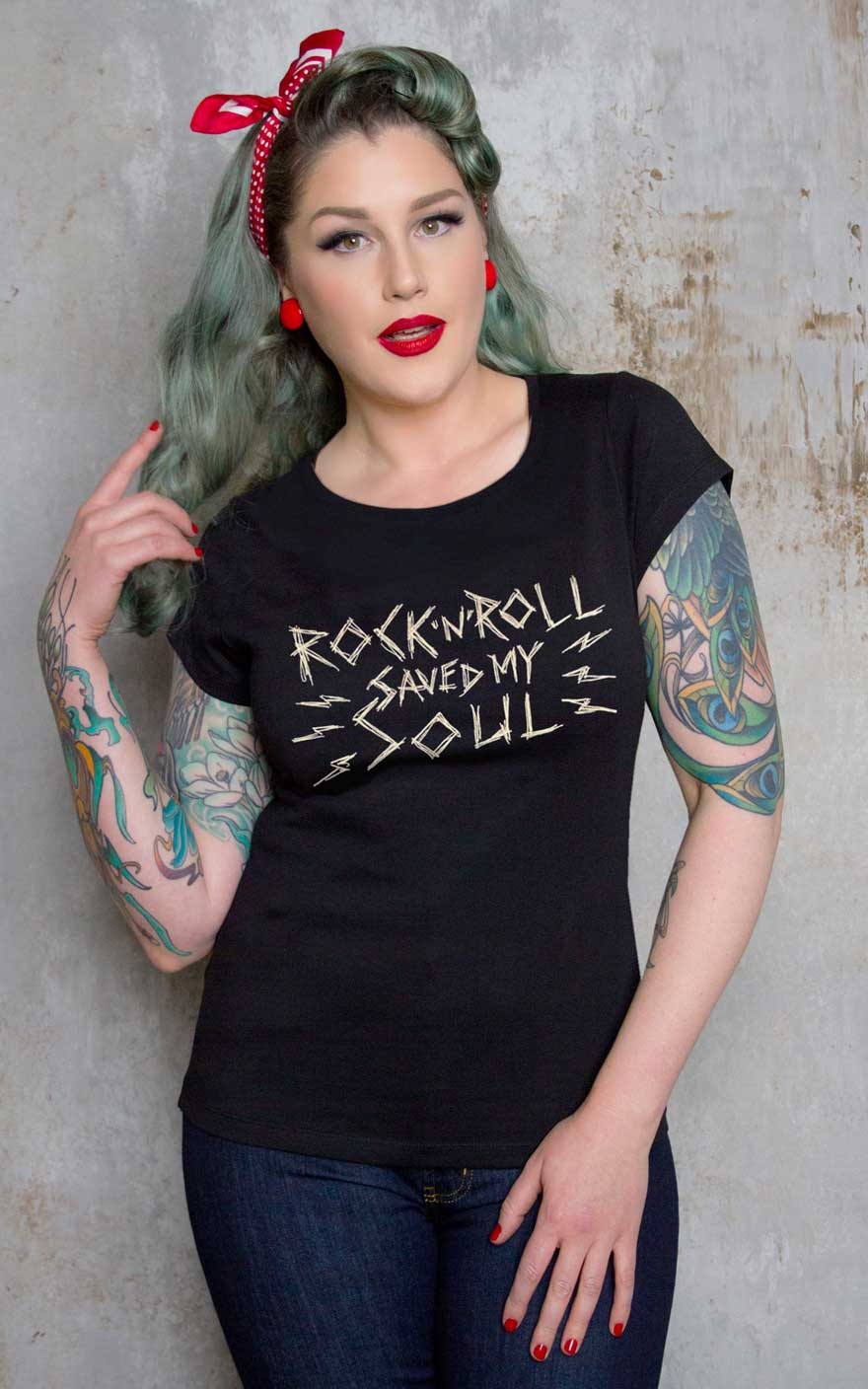 Rumble59 - T-Shirt - Rock'n'Roll saved my soul #3XL von Rumble59