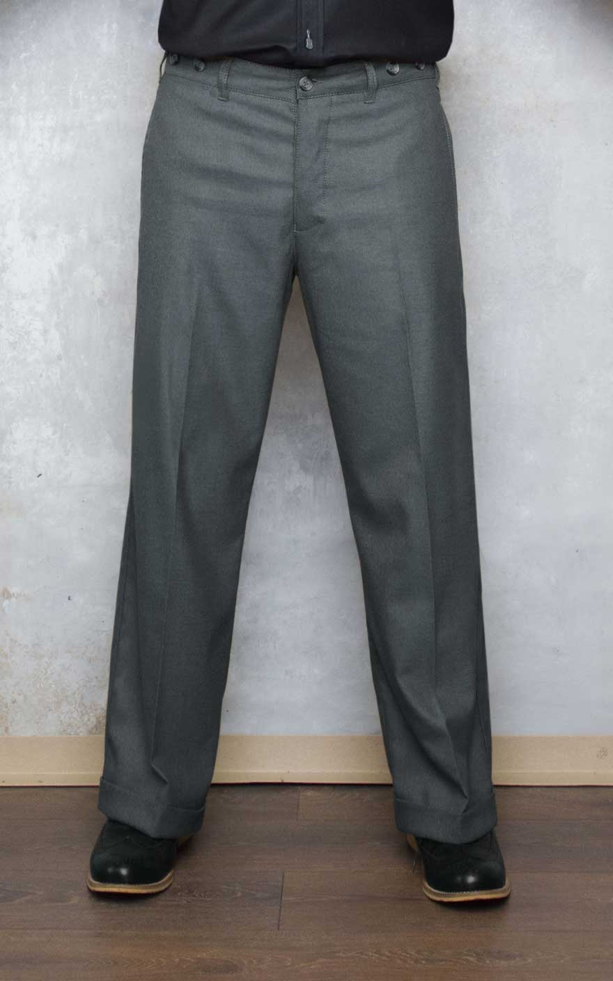 Rumble59 - Vintage Loose Fit Pants New Jersey - grau #30/34 von Rumble59