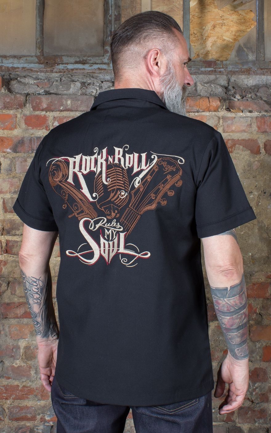 Rumble59 - Worker Shirt - R'n'R rules my soul #XL von Rumble59