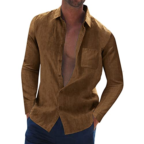 Hemd Herren Henley Shirt Baumwolle Frühling Sommer Langarm T-Shirts Freizeithemd Regular Fit Casual Herren Hemd Langarm Regular Fit Herren Hemd Langarm Schwarz XL Hemd Herren Langarm Blau Comfort Fit von Rumity