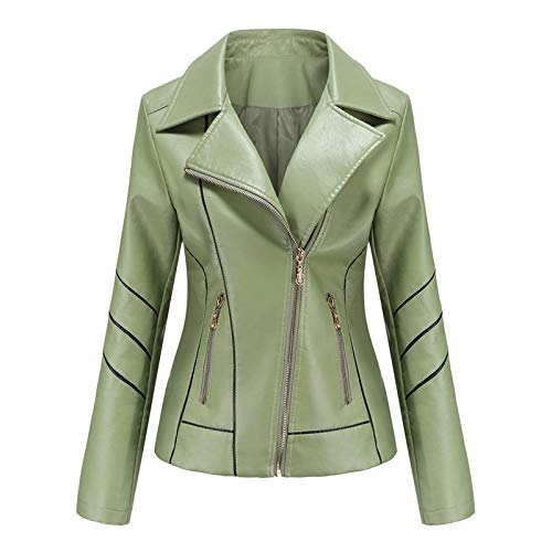 Rumity Damen Blumen Lederjacke,Bestickte Niete PU Lederjacke,Schmal geschnittene Biker Short Jacket Lederimitat Jacke Damen Kurzjacke Damen Jacke Damen üBergangsjacke für Bankettpartys/Arbeit von Rumity