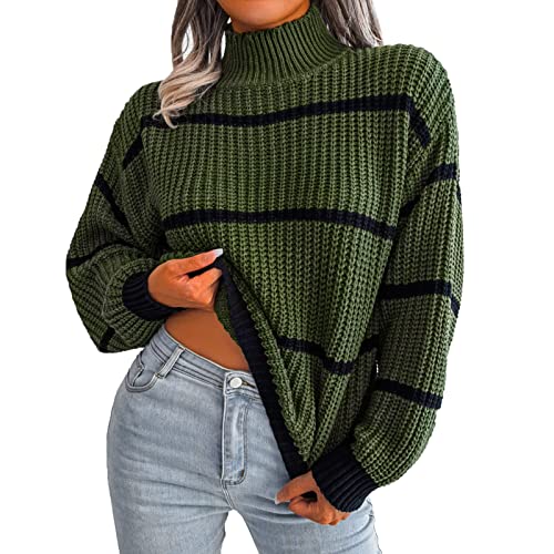 Rumity Damen Casual Lose Pullover Sweatshirt Oversized Oberteil Tops Damen Pullover Herbst Pullover Warm Damen Schwarzer Pullover Damen von Rumity