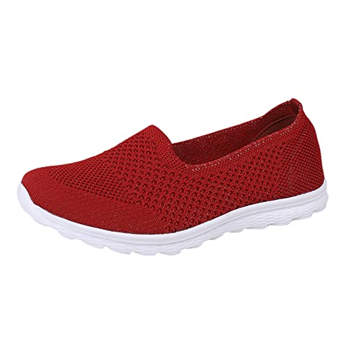 Rumity Damen Laufschuhe Sportschuhe Air Atmungsaktiv Turnschuhe rutschfest Leichte Schuhe Stoßfest Outdoor Mesh Sneaker WeißE Sneaker Joggingschuhe Herren von Rumity