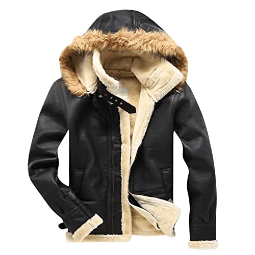 Rumity Damen PU Leder Jacke Frühling Herbst Bekleidung Kurz Moto Biker Mantel College Jacke Damen Modisch von Rumity