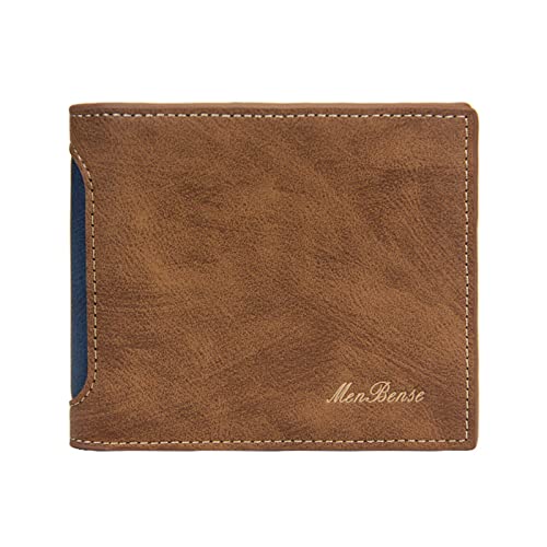 Rumity Geldbörsen Herren aus Echtem Leder-Schutz Portmonaise, Geldbeutel Männer Wallet Leder Slim Wallet Geldbörse Vintage Lockardwallet SchlüSseletui Herren von Rumity