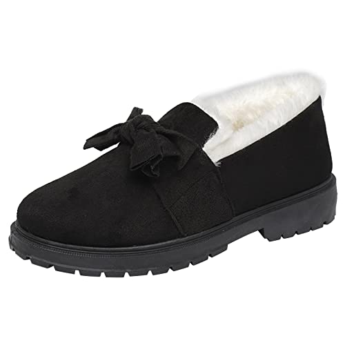 Rumity Hausschuhe Damen warme Plüsch Slippers, weiche und Bequeme Pantoffeln, Memory Foam Puschen für zu Hause Damen Pantoffeln Pantoffeln Herren Herren Slipper Schuhe von Rumity