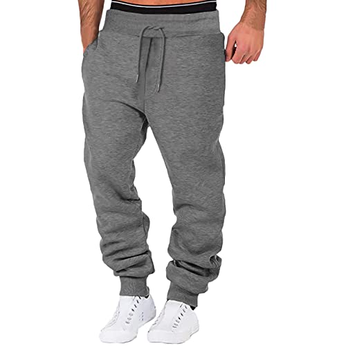 Rumity Jogginghose Herren Baumwolle Sweatpants Herren Hose Herren Lang Jogginghose Sporthose Sweathose Outdoor Stoff Super Stretch S M L XL 2XL 3XL 4XL 5XL von Rumity