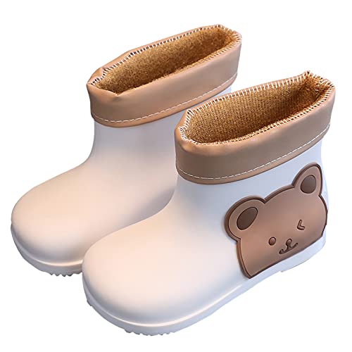 Rumity Kinder Gummistiefel Unisex PVC Regenstiefel Wasserdicht Unisex Kinder Fashion Rain Boot Gummistiefel 25 Playshoes Gummistiefel von Rumity