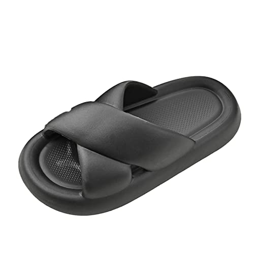 Rumity Sommer Herren Hausschuhe Indoor-Haus Anti-Rutsch Dusche Badeschuhe Schlappen Gartenschuhe Home Slippers Damen Plastik Schuhe Sandaeln PlüSch Hausschuhe von Rumity