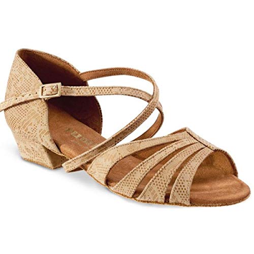 Rummos Damen Tanzschuhe Kayla - Leder NehruTan - Medium (Normal) - 3,5 cm Block - EUR 36 von Rummos