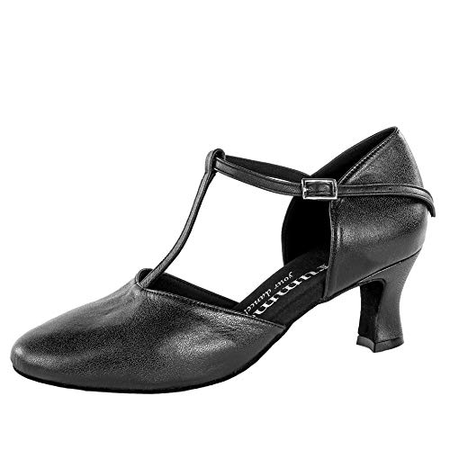 Rummos Damen Tanzschuhe R312 - Leder Schwarz - Medium (Normal) - 5 cm Cuban - EUR 36 von Rummos