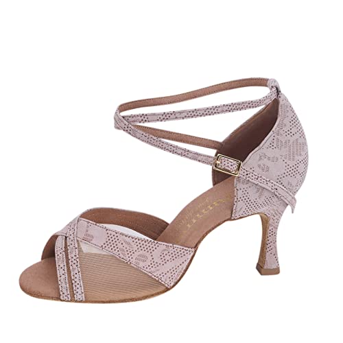 Rummos Damen Tanzschuhe R370 - Material: Leder - Farbe: Nehru Tan - Weite: Medium (Normal) - Absatz: 60R Flare - Größe: EUR 36 von Rummos