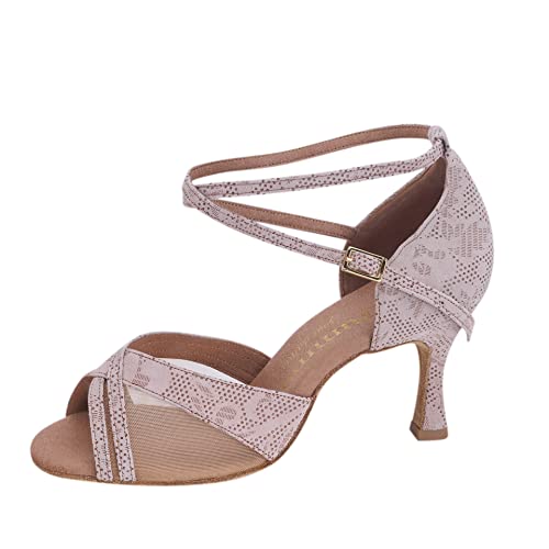 Rummos Damen Tanzschuhe R370 - Material: Leder - Farbe: Nehru Tan - Weite: Medium (Normal) - Absatz: 60R Flare - Größe: EUR 38 von Rummos