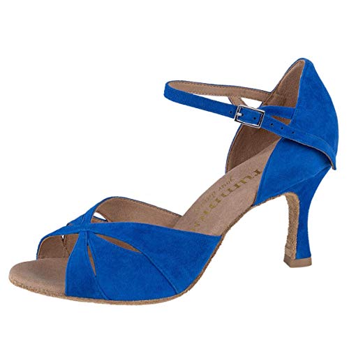 Rummos Damen Tanzschuhe R385 - Nubuck Royal Blau - Medium (Normal) - 6 cm Flare - EUR 38,5 von Rummos