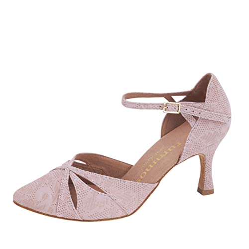 Rummos Damen Tanzschuhe R405 113 - Obermaterial: Leder - Farbe: NehruTan - Weite: Normal - Absatz: 60R Flare - Größe: EUR 35,5 von Rummos