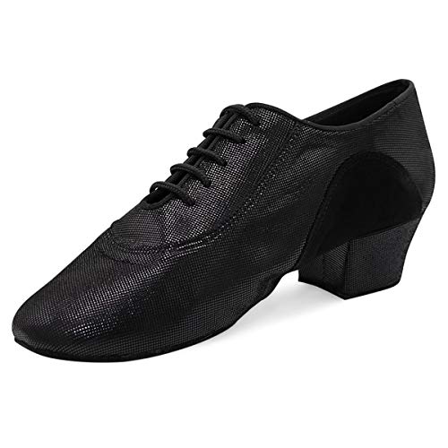 Rummos Damen Trainerschuhe R377 - Material: Leder/Nubuck - Farbe: Schwarz Diva - Weite: Medium (Normal) - Absatz: 4,5 cm Cuban - Größe: EUR 36 von Rummos