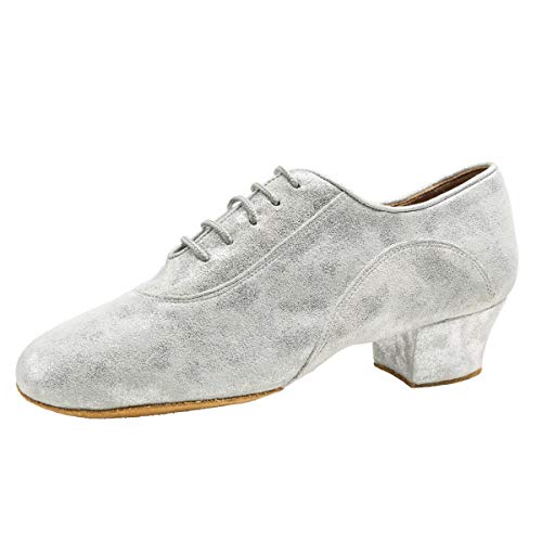 Rummos Damen Trainerschuhe R377 - Material: Leder/Nubuck - Farbe: Silber Cuarzo - Weite: Medium (Normal) - Absatz: 4,5 cm Cuban - Größe: EUR 38,5 von Rummos