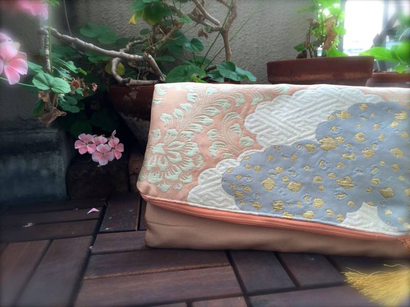 Obi/Kimono Tasche Or891 Einzigartige Pale Orange Clutch Bag Obi/Kimono Tasche Or891 Einzigartige Pale Orange Clutch Bag von RummyHandmade