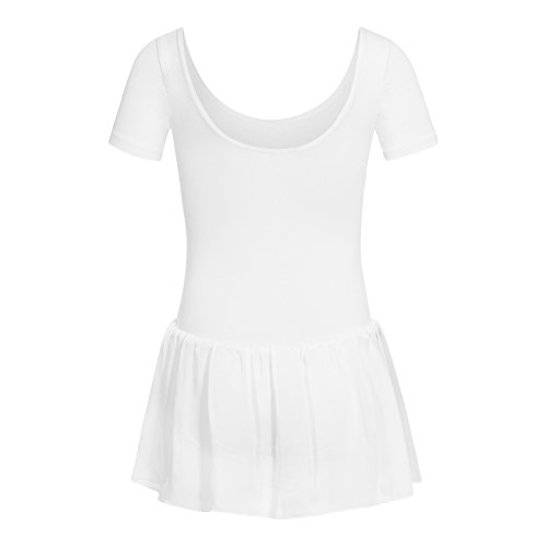 R3040 Rumpf Trikot mit Röckchen, Farbe weiß Größe 152 von Rumpf