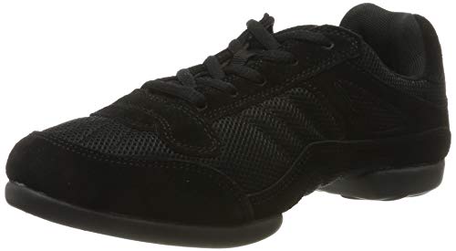 RUMPF SAMBA SNEAKER 1571 SALSA JAZZDANCE ZUMBA SCHUHE CHROMLEDER,Schwarz,38.5 (uk 5.5) von Rumpf
