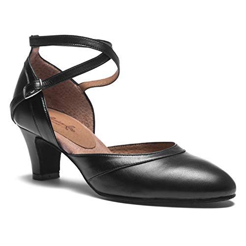 Rumpf Premium Line Handmade Barbara Damen Tanzschuhe Pumps Wildleder schwarz 38 von Rumpf