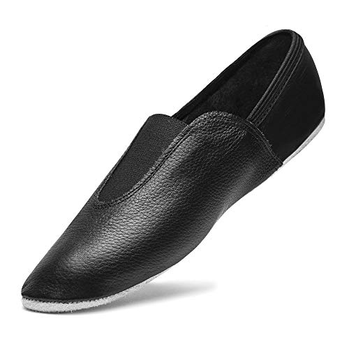 Rumpf Turnschläppchen/Gymnastikschuhe, Leder, schwarz, Einsteigermodell, Größe:34 von Rumpf