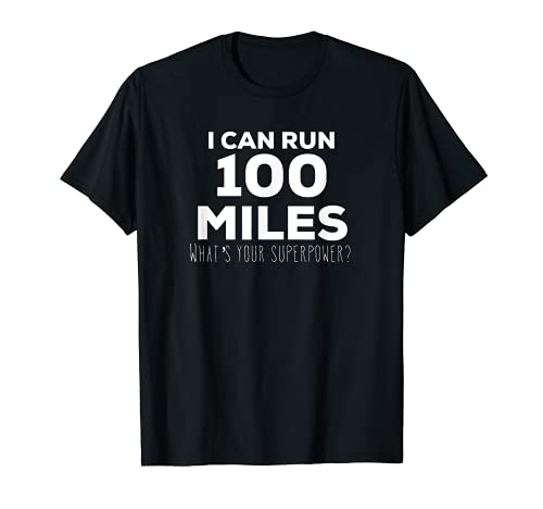 Ultra Marathon Laufshirt für Damen und Herren, 100 Meilen T-Shirt von Run More Miles Smile More Fitness T Shirts
