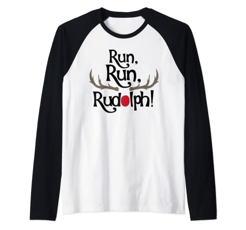 Run Run Rudolph T-Shirt Herren Damen und Kinder Styles Raglan von Run Run Rudolph Shirts