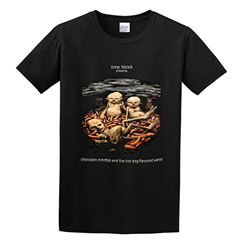 RunKouXiang Limp Bizkit Chocolate Starfish and The Hot Dog Flavored Water Mens 100% Cotton Tshirt Size L von RunKouXiang
