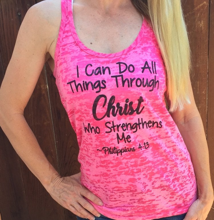 Ich Kann Alle Dinge Durch Christus Philipper 413 Tank Top Tun Ich Kann Alle Dinge Durch Christus Philipper 413 Tank Top Tun von RunWithPerseverance