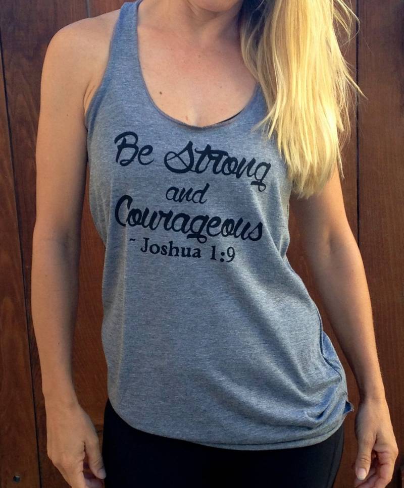 Sei Stark Und Mutig Joshua 19 Tank Top Sei Stark Und Mutig Joshua 19 Tank Top von RunWithPerseverance