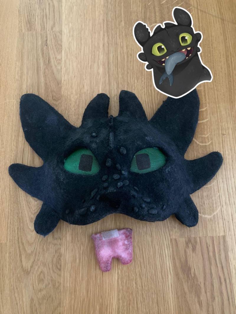 Ohnezahn Therian Maske | Drachenzähmen Leicht Gemacht von RunaTheFox