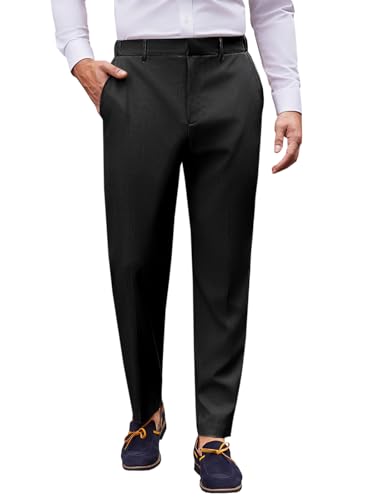 Runcati Herren Chino Hose Einfarbig Classic Fit Männer Hosen für Business & Freizeit Schwarz XL Runcati Herren Chino Hose Einfarbig Classic Fit Männer Hosen für Business & Freizeit Schwarz XL von Runcati